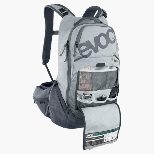 Sac à Dos avec Dorsale EVOC TRAIL PRO 16L Gris