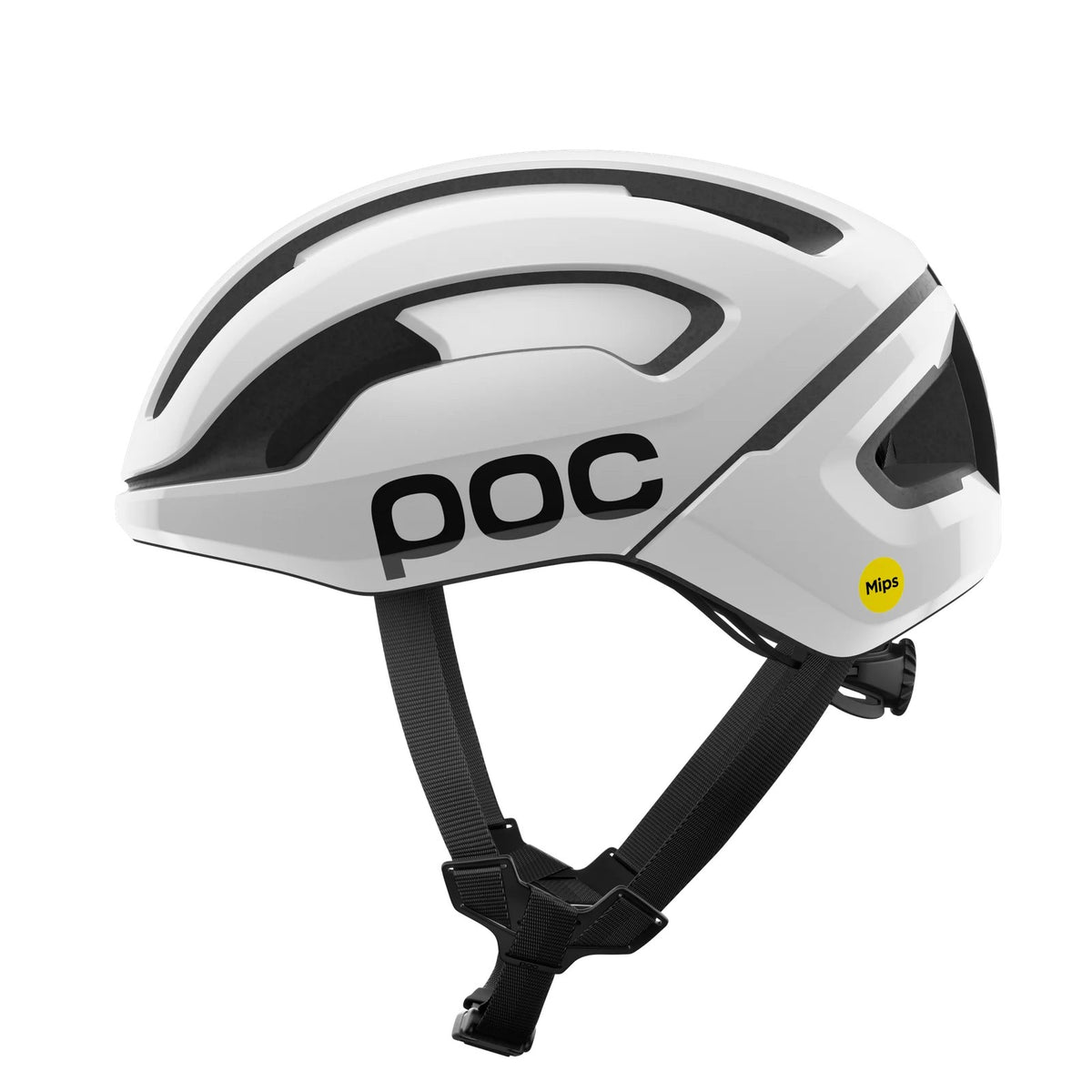 Casque Route POC OMNE AIR MIPS Logo Blanc/Noir Matt