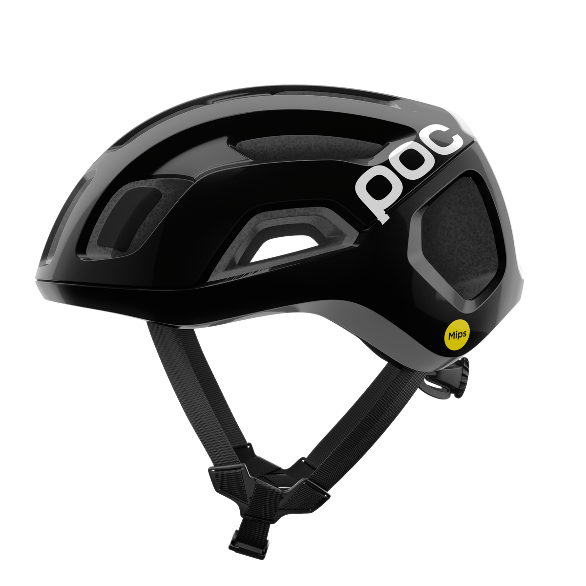 Casque Route POC VENTRAL AIR MIPS Logo Noir/Blanc Matt