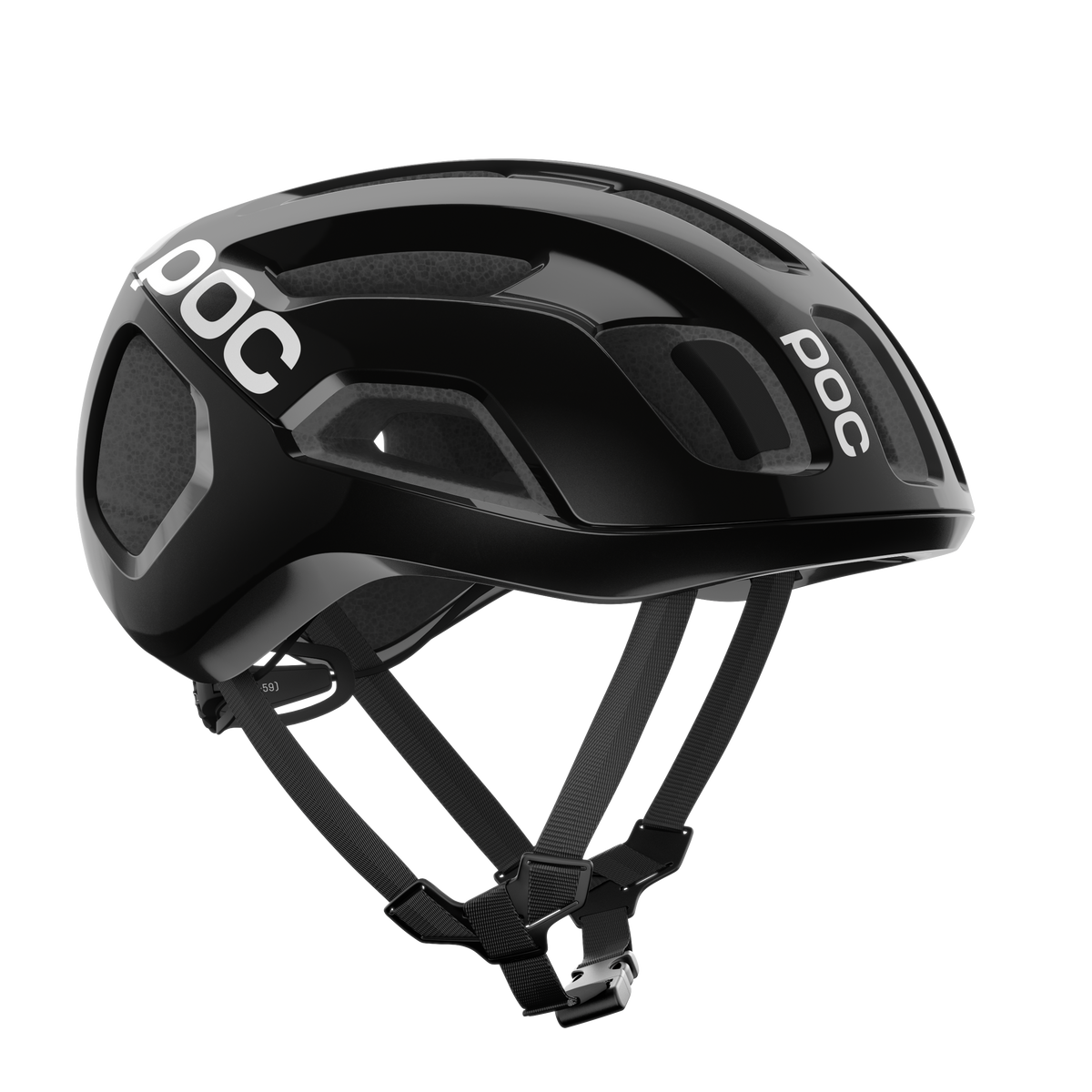 Casque Route POC VENTRAL AIR MIPS Logo Noir/Blanc Matt