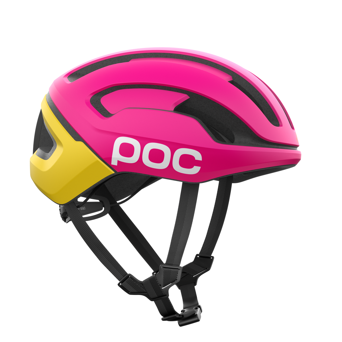 Casque Route POC OMNE AIR MIPS Logo Rose/Jaune