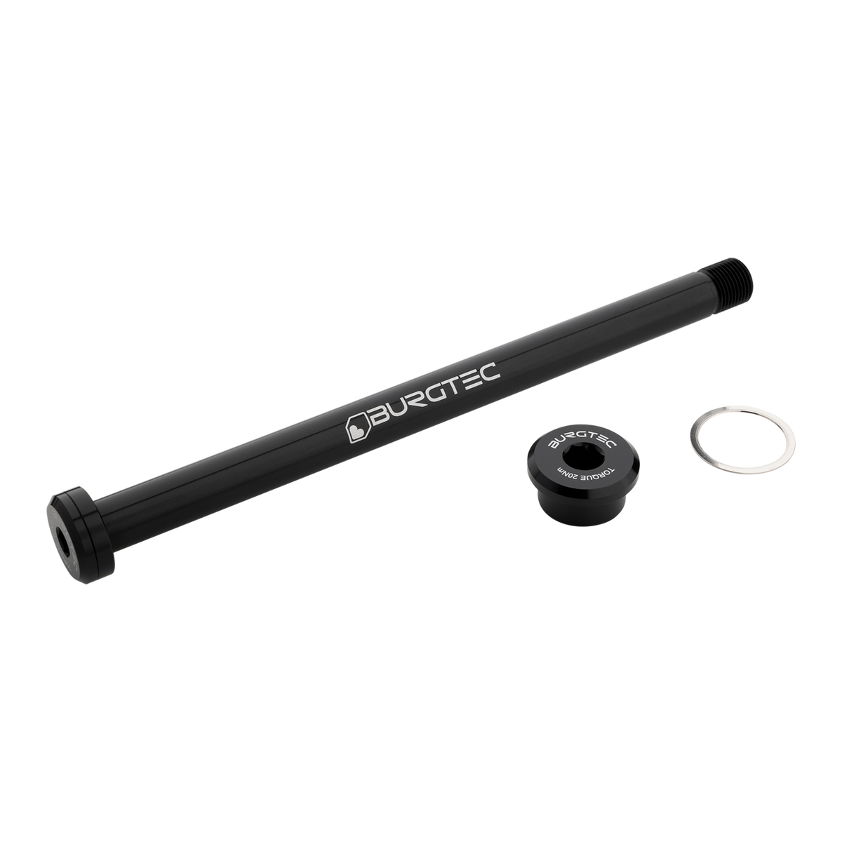 Axe de Roue Arrière BURGTEC 173mm x 12mm 1.0mm pour Cadre Rocky Mountain Noir