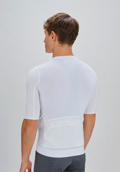 Maillot POC RACEDAY Manches Courtes Blanc