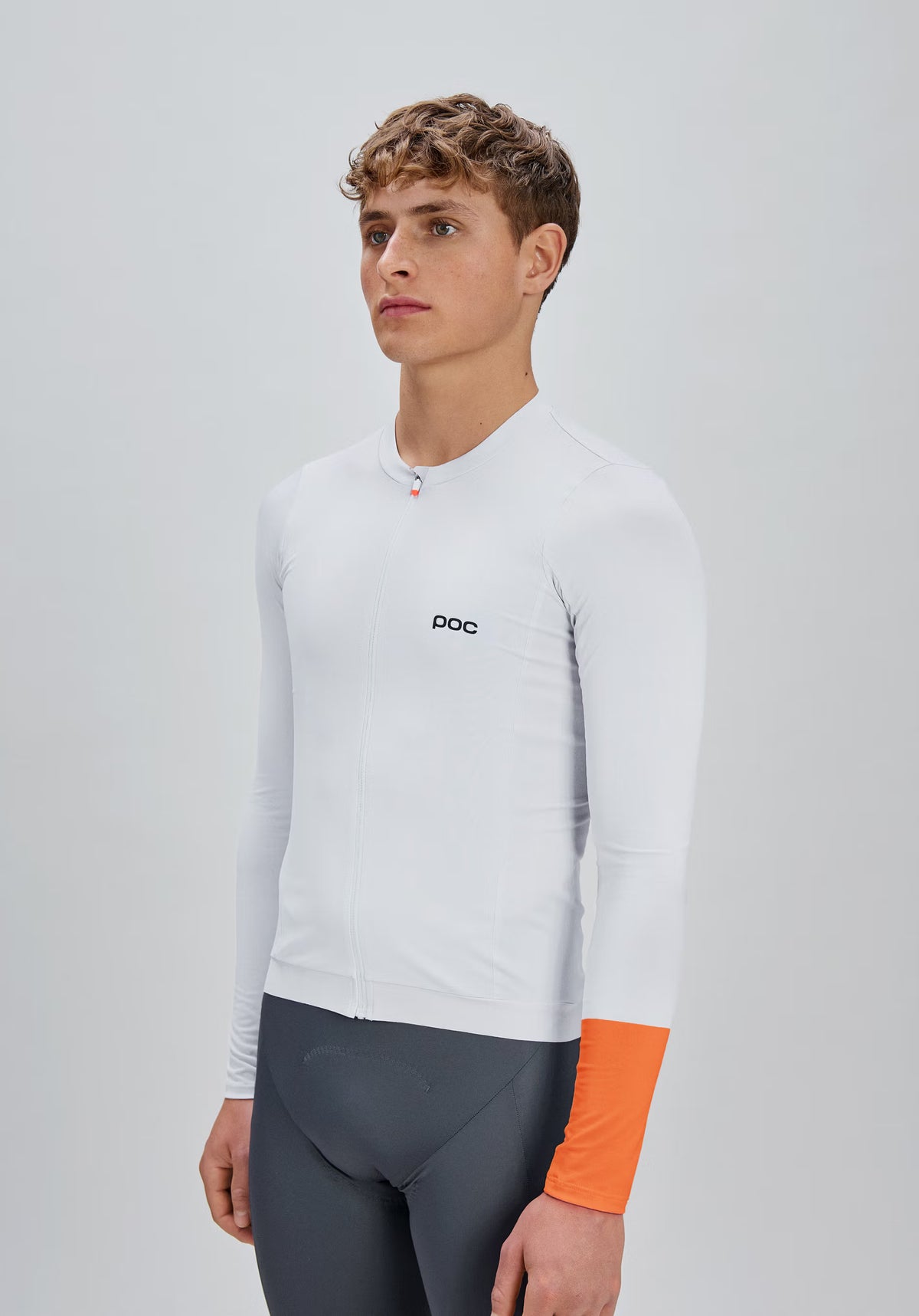 Maillot POC CADENCE Manches Longues Blanc
