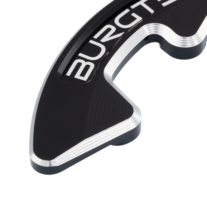 Bash-Guard BURGTEC pour Sram T-Type X0 Noir — détail de la face
