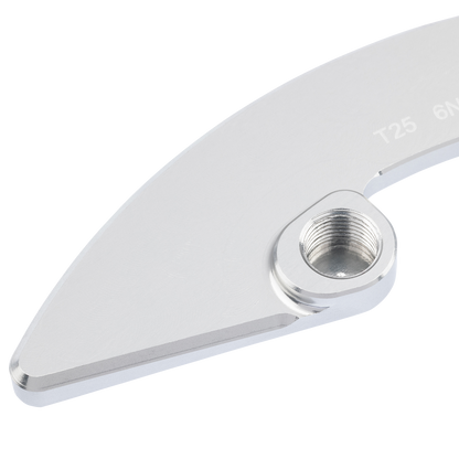 Bash-Guard BURGTEC pour Sram T-Type X0 Argent — détail de la face