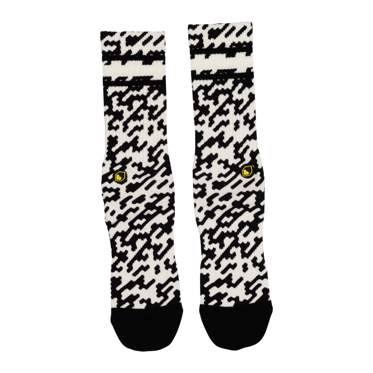 Chaussettes BURGTEC EVERYDAY CREW PATTERNED Noir/Blanc
