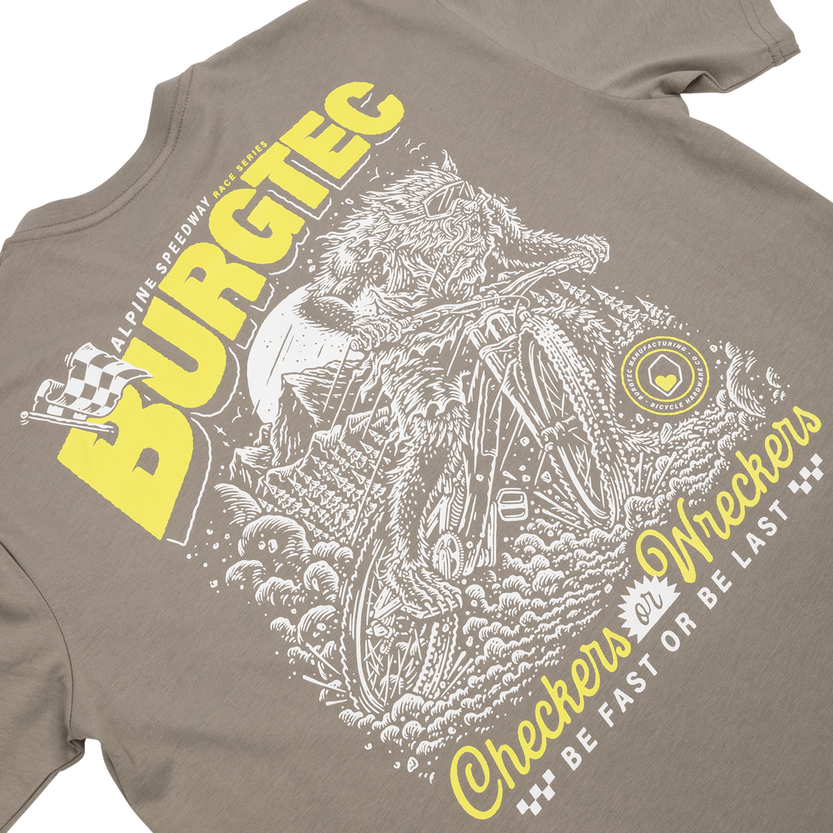T-Shirt BURGTEC ALPINE SPEEDWAY Gris