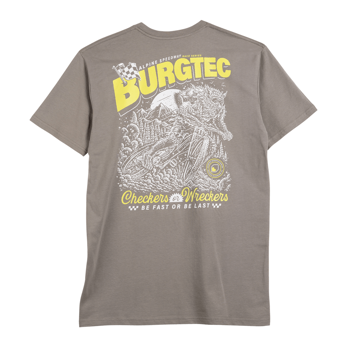 T-Shirt BURGTEC ALPINE SPEEDWAY Gris