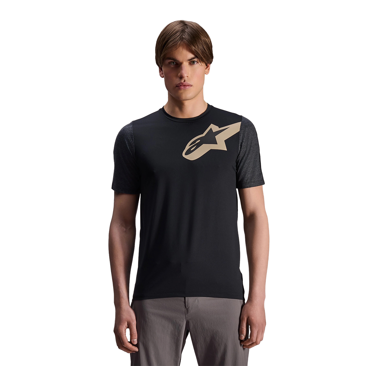 Maillot ALPINESTARS A-DURA LIPAN Manches Courtes Noir