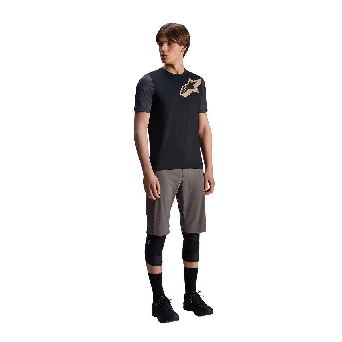 Maillot ALPINESTARS A-DURA LIPAN Manches Courtes Noir