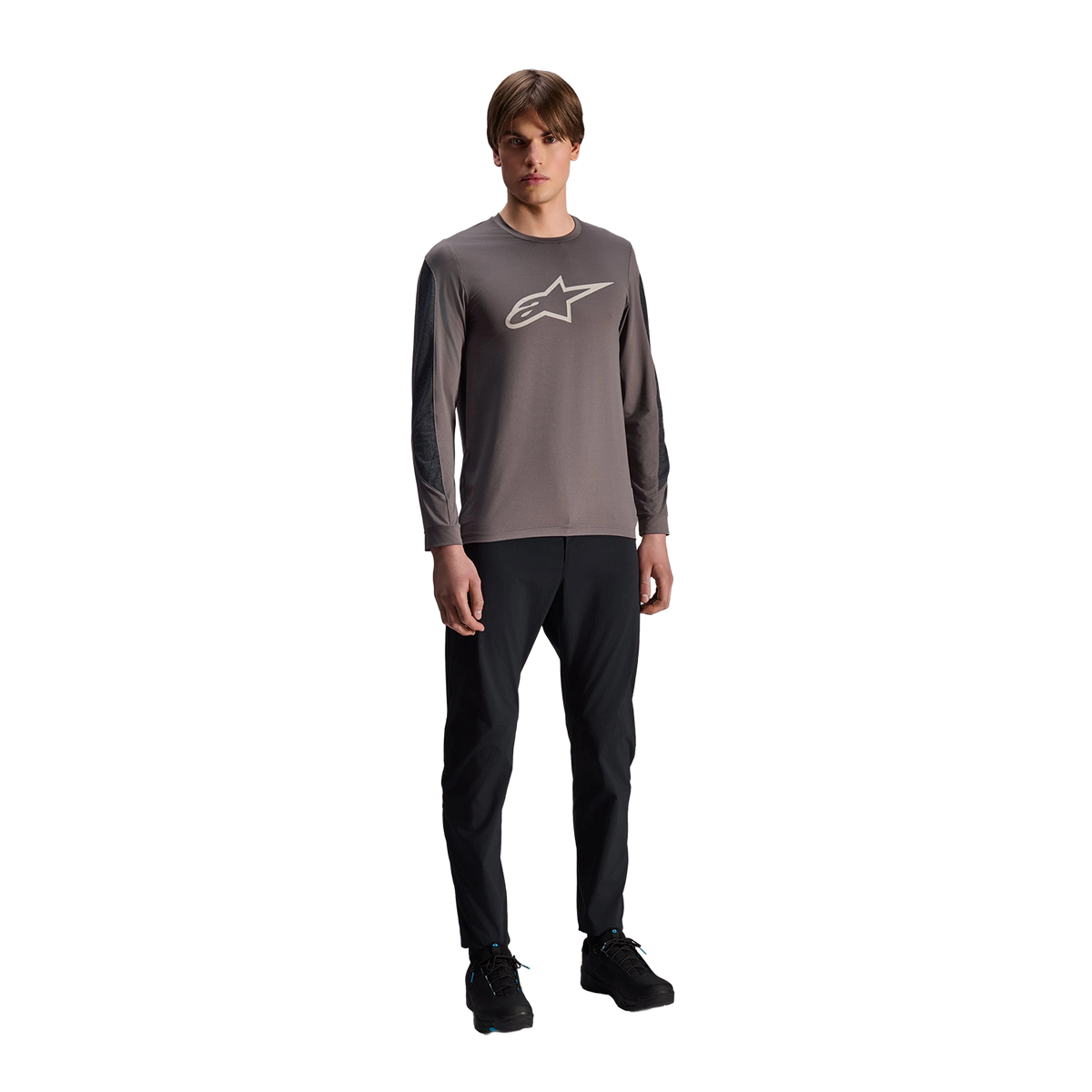 Maillot ALPINESTARS A-DURA INSET ASTAR Manches Longues Gris