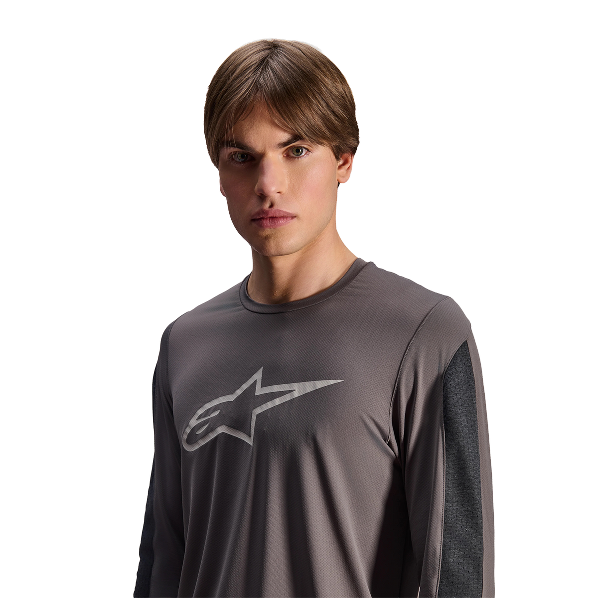 Maillot ALPINESTARS A-DURA INSET ASTAR Manches Longues Gris