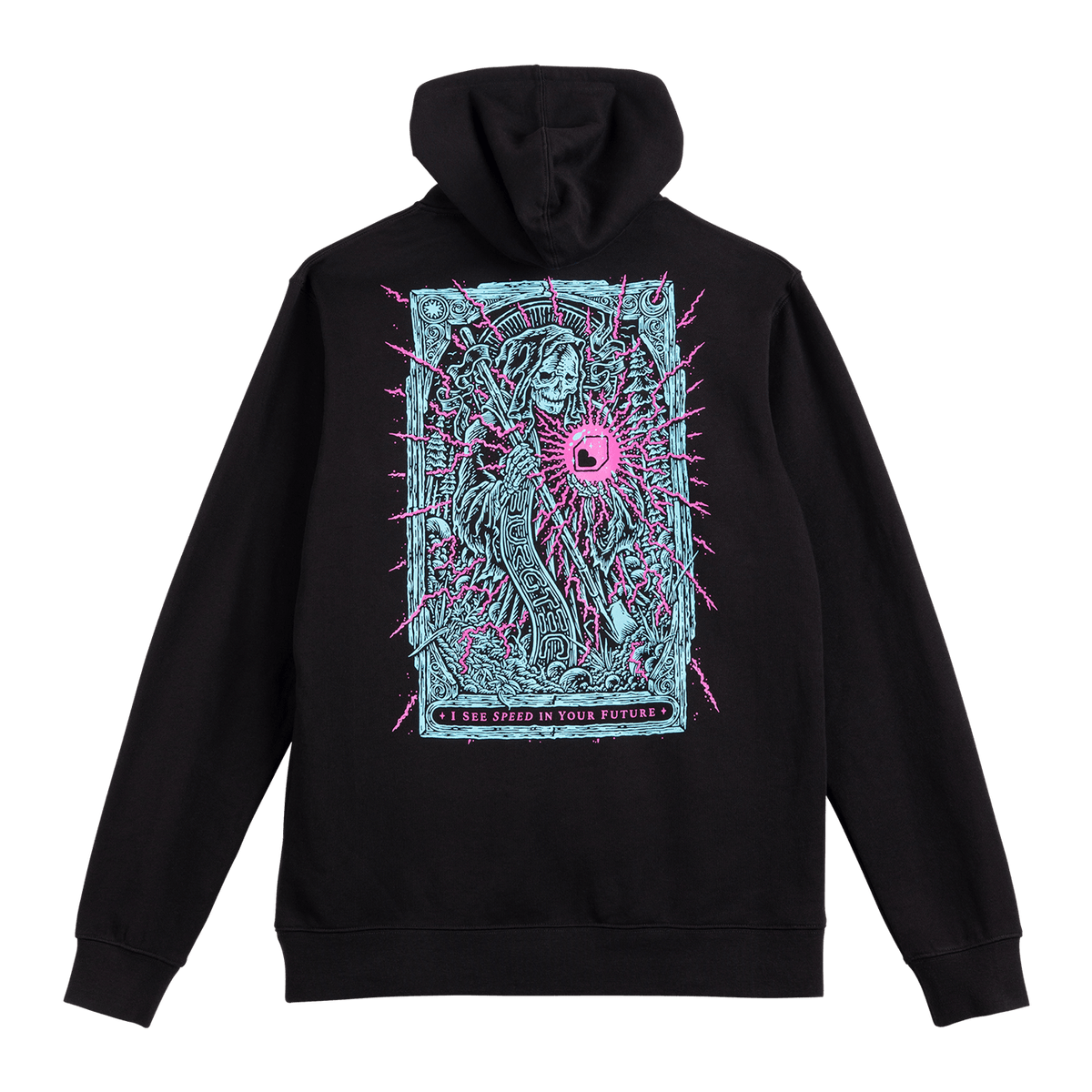Sweat à Capuche BURGTEC TARROT HOODIE Noir