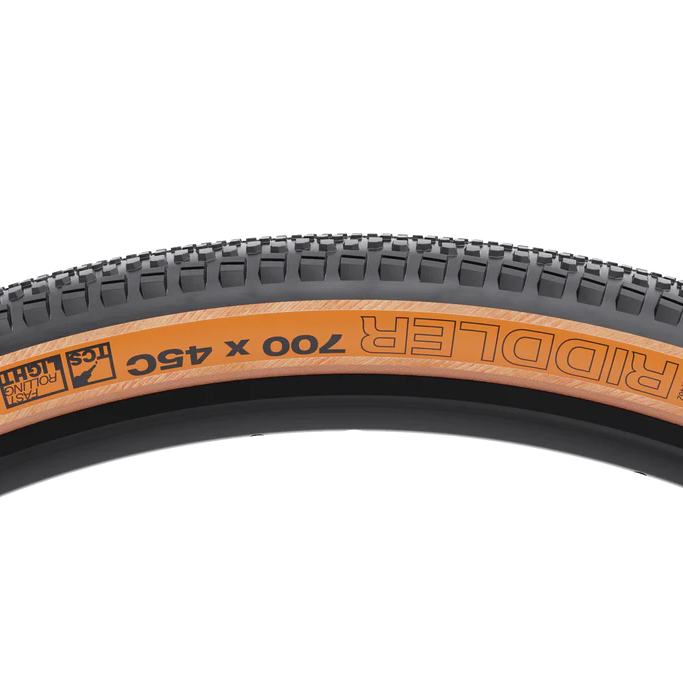 Pneu WTB RIDDLER TCS LIGHT FAST ROLLING DUAL DNA SG2 700x45c 60 Tpi Tubeless Ready Renforcé Beige