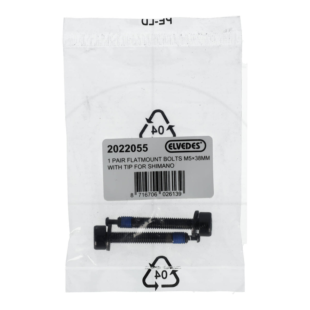 Vis de Fixation Etrier Arrière ELVEDES FM Shimano M5x38 Type C