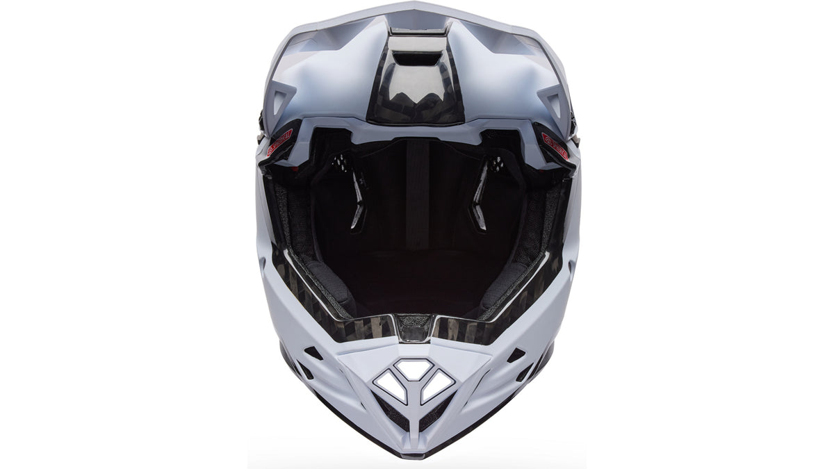 Casque VTT BELL FULL-10 SPHERICAL CARBON PEAK Blanc