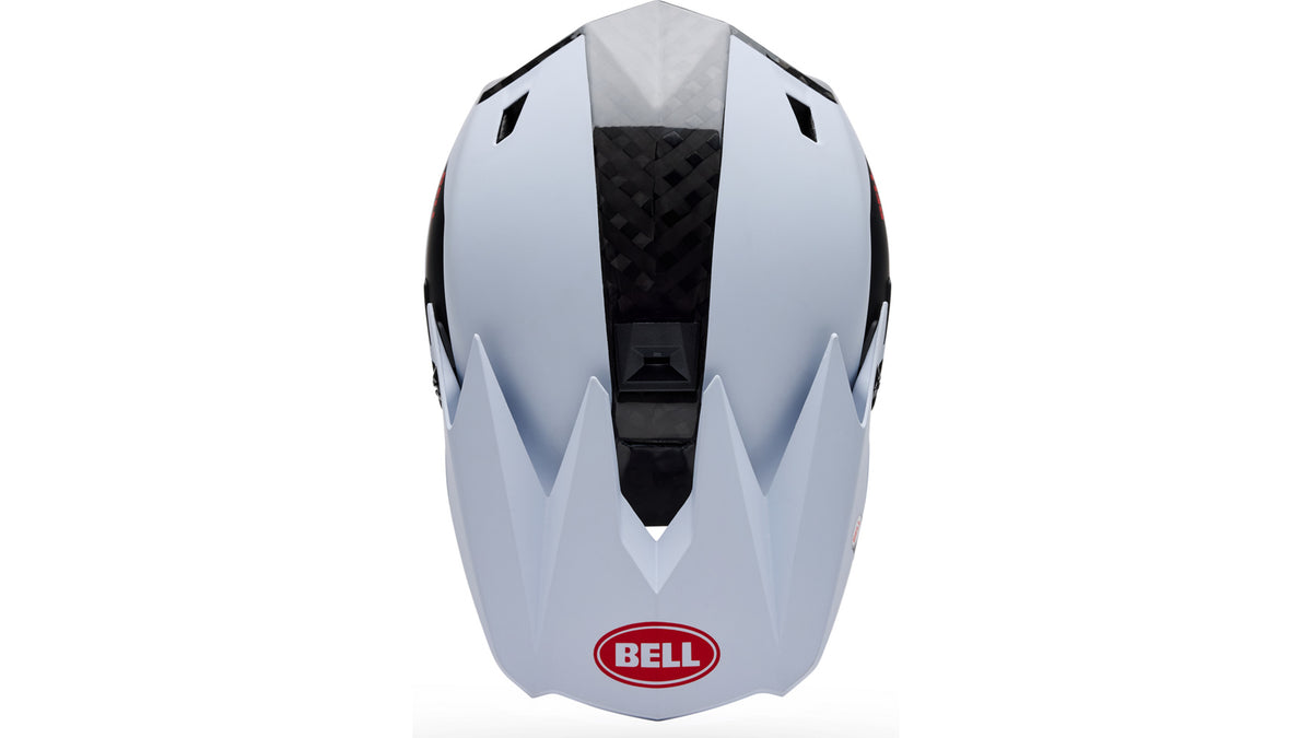 Casque VTT BELL FULL-10 SPHERICAL CARBON PEAK Blanc
