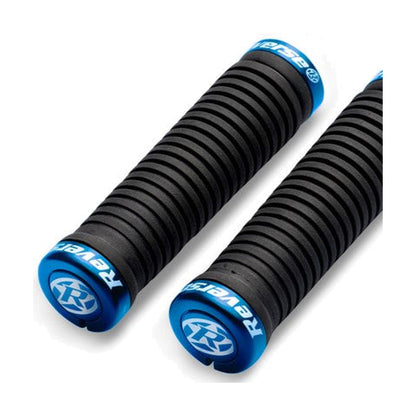 Grips REVERSE COMPONENTS TAPER Lock-On Ø 34-30mm Noir/Bleu