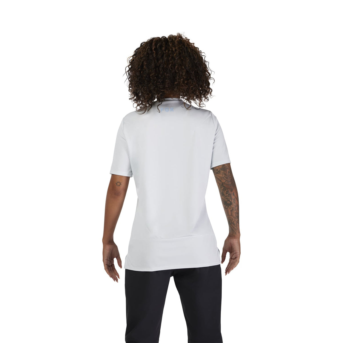 Maillot FOX RANGER HEAD Femme Manches Courtes Bleu Pâle
