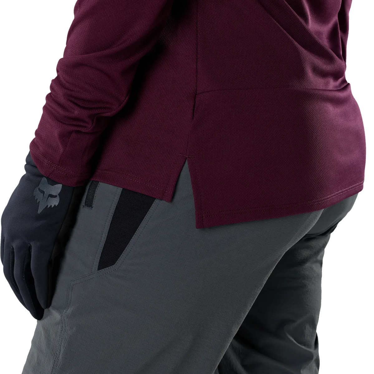 Maillot FOX RANGER FOX HEAD Femme Manches Longues Bordeaux