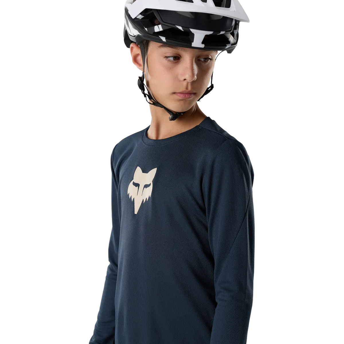 Maillot FOX RANGER FOX HEAD Junior Manches Longues Bleu Galaxy