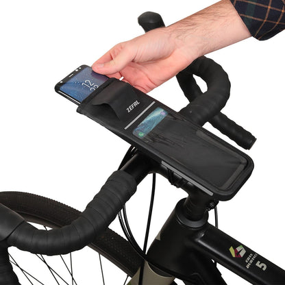 Support Smartphone Universel ZEFAL Z-CONSOLE DRY L — montage sur le vélo