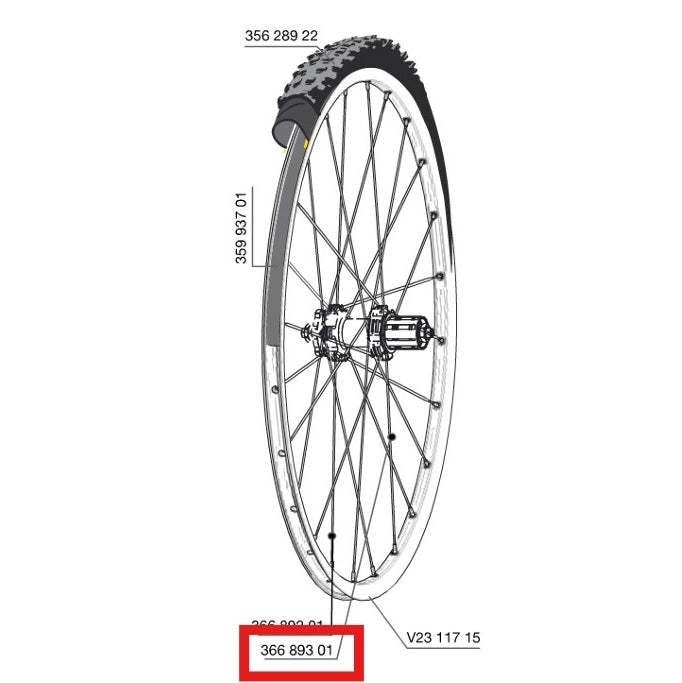 Kit 12 Rayons Ar MAVIC CROSSROC/CROSSRIDE UST/CROSSMAX ELITE/XA ELITE 27.5" ALLROAD ELITE ROUTE+ 650 275mm