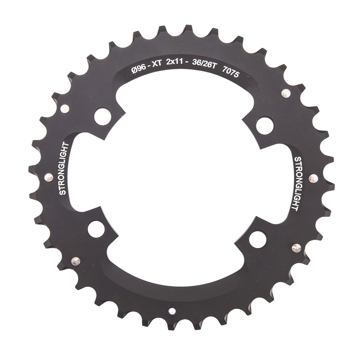 Plateau Extérieur STRONGLIGHT Shimano XT M8000 / SLX M7000 11V 4 Trous 96 mm