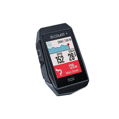 Compteur GPS SIGMA ROX 11.1 EVO Noir — vue de trois quarts à gauche