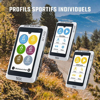 Compteur GPS SIGMA ROX 12.1 EVO Basic Noir — profils sportifs et personnalisation