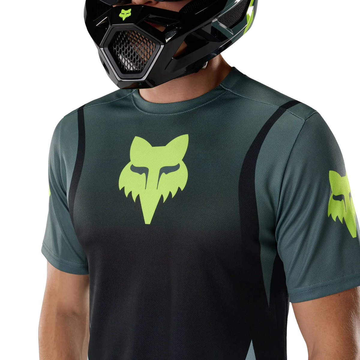 Maillot FOX RANGER FOUNDRY Manches Courtes Vert Sauge