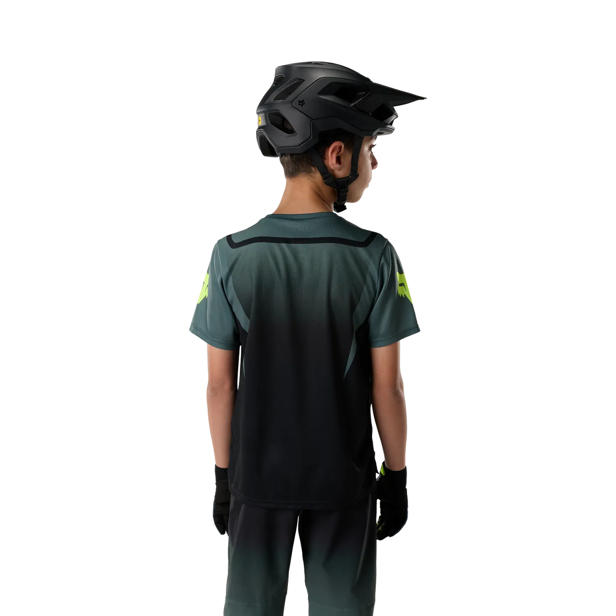 Maillot FOX RANGER FOUNDRY Junior Manches Courtes Vert Sauge