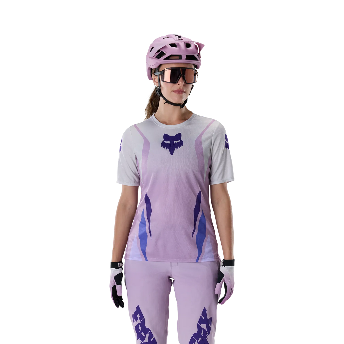 Maillot FOX RANGER FOUNDRY Femme Manches Courtes Lavande
