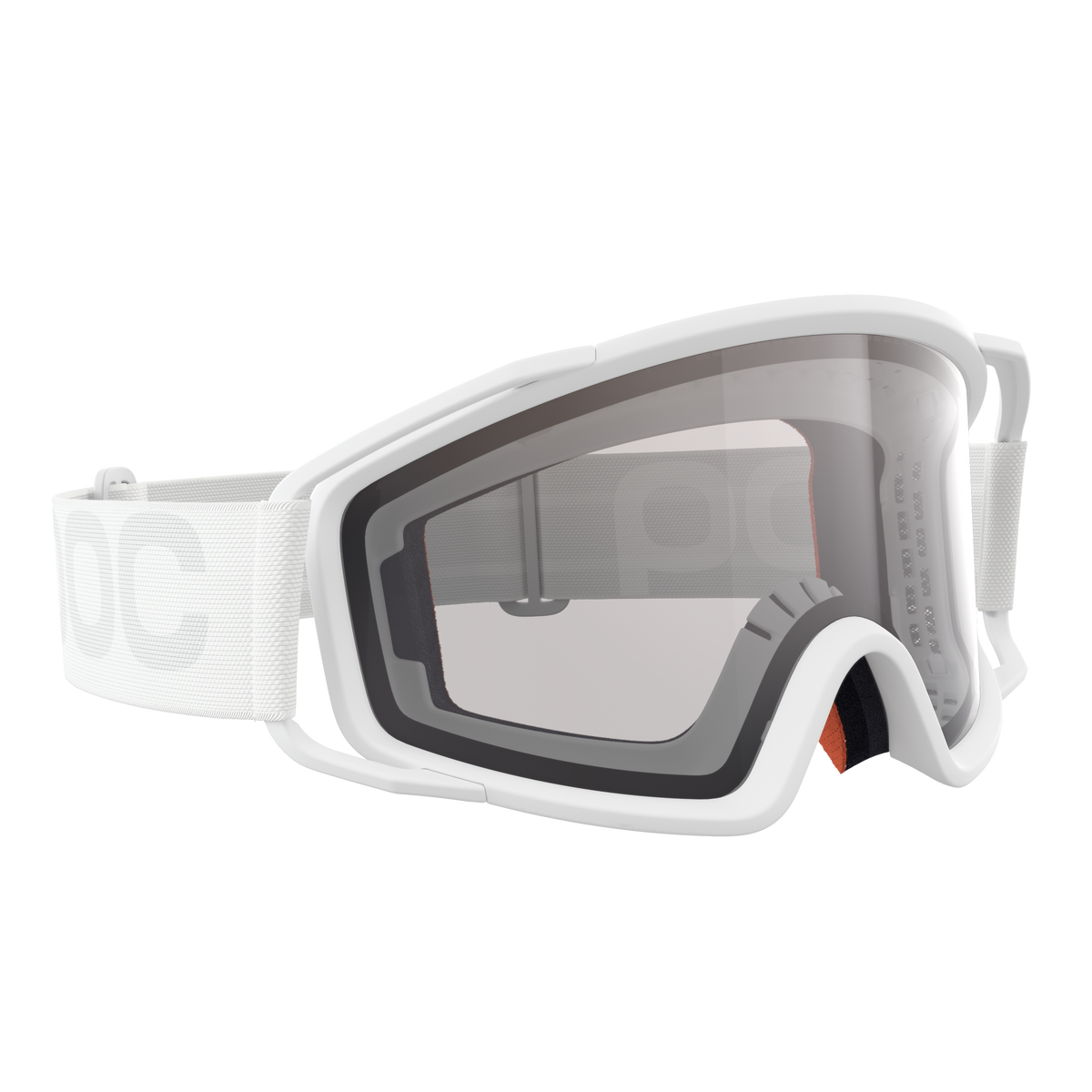 Masque POC ZYGON Blanc Écran Clarity Trail Cloudy Brown