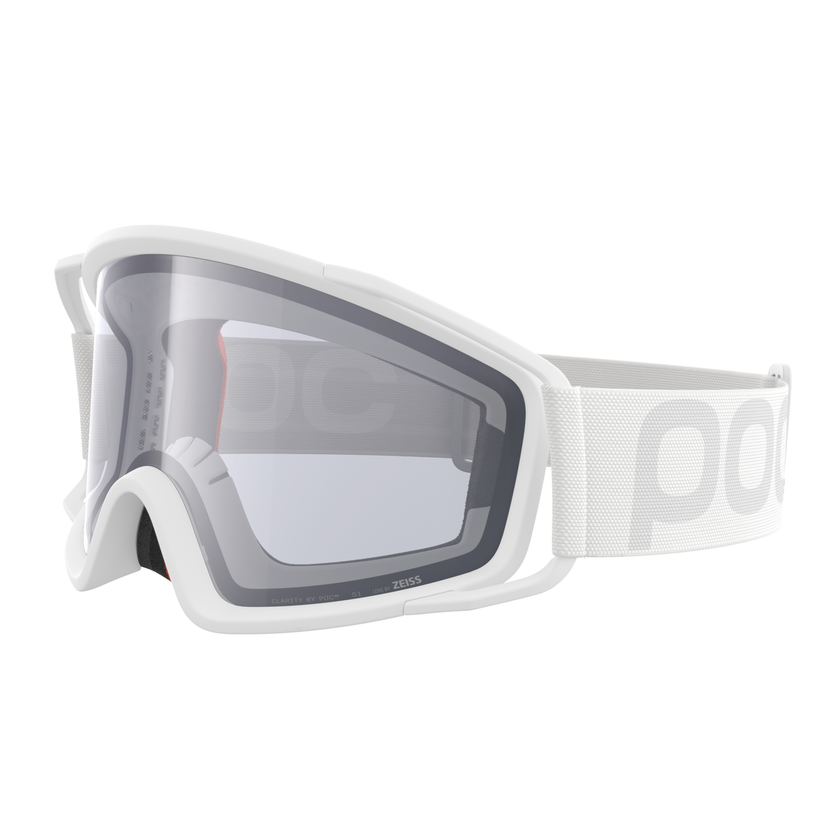 Masque POC ZYGON Blanc Écran Clarity Universal Cloudy Grey