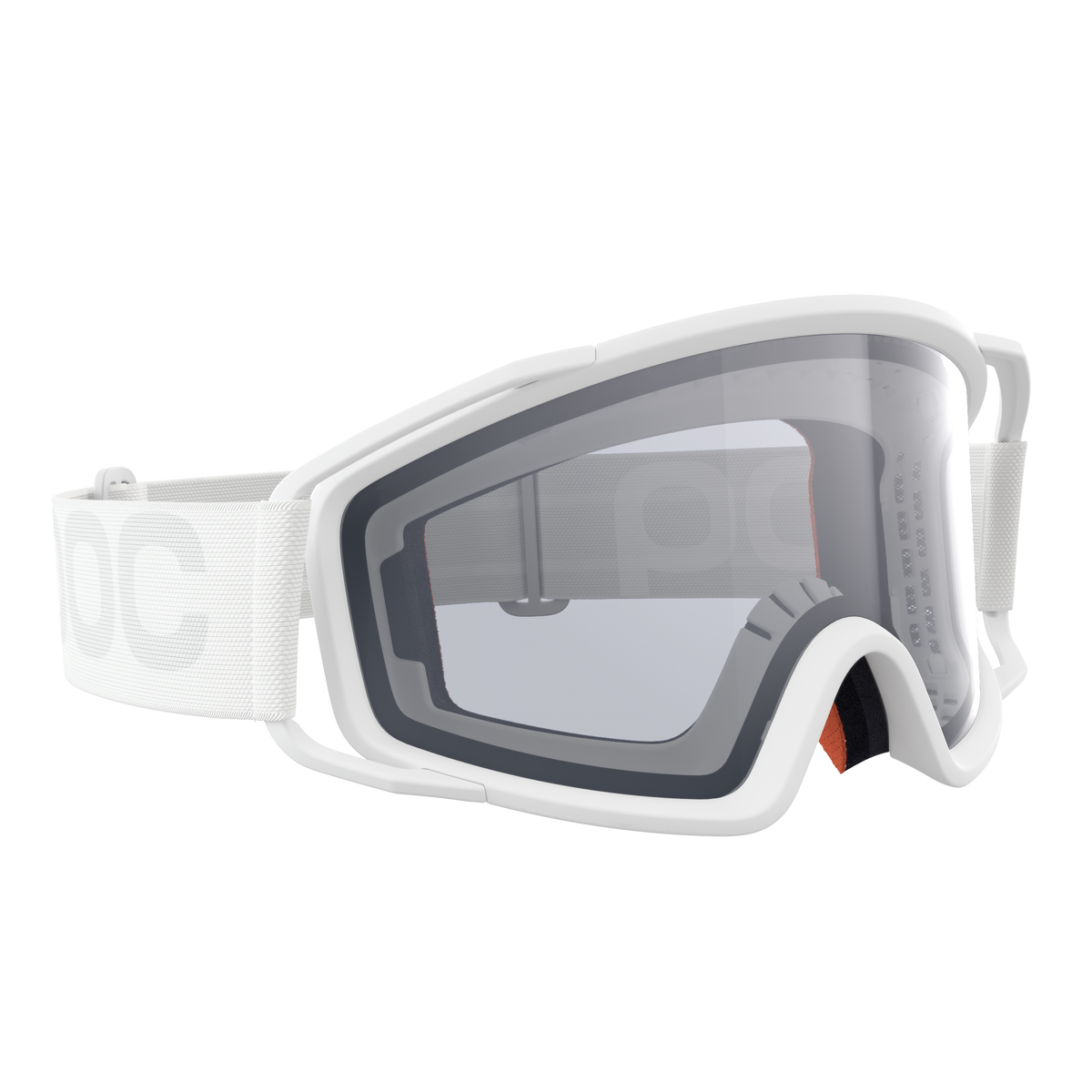 Masque POC ZYGON Blanc Écran Clarity Universal Cloudy Grey