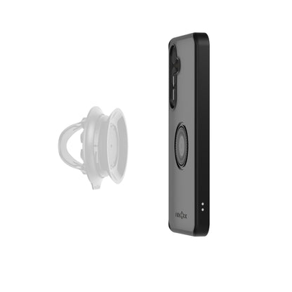 Coque FIDLOCK VACUUM pour Samsung S24 Noir — présentation de la connexion VACUUM