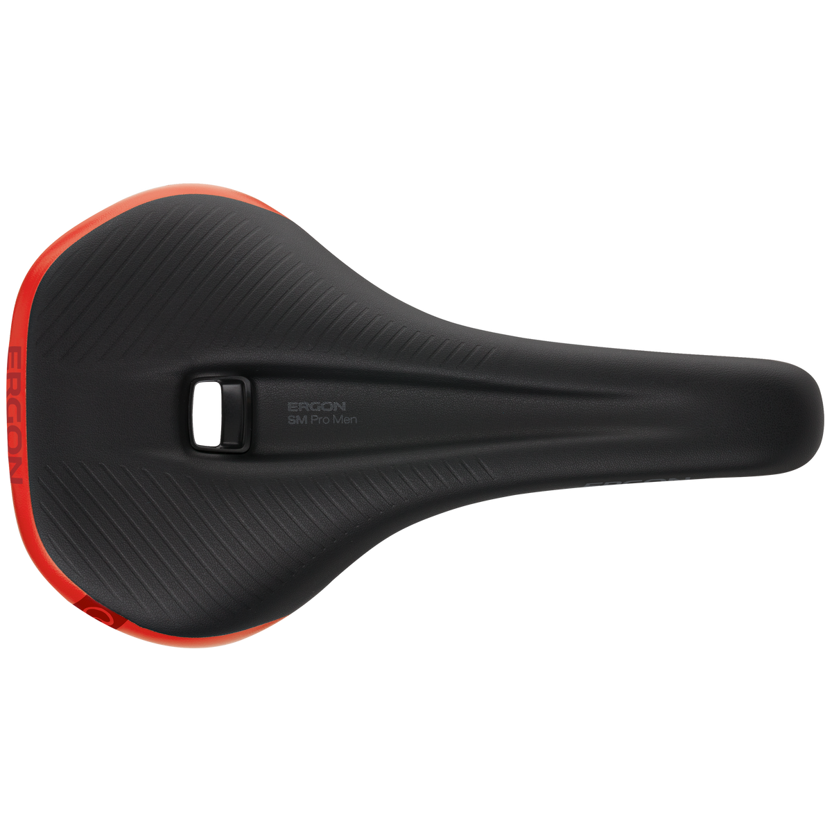 Selle ERGON SM Pro Risky Red M/L rails TiNox - détail