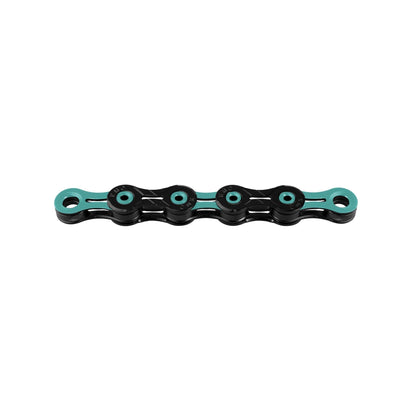 Chaîne 11V KMC DLC11 Noir/Turquoise