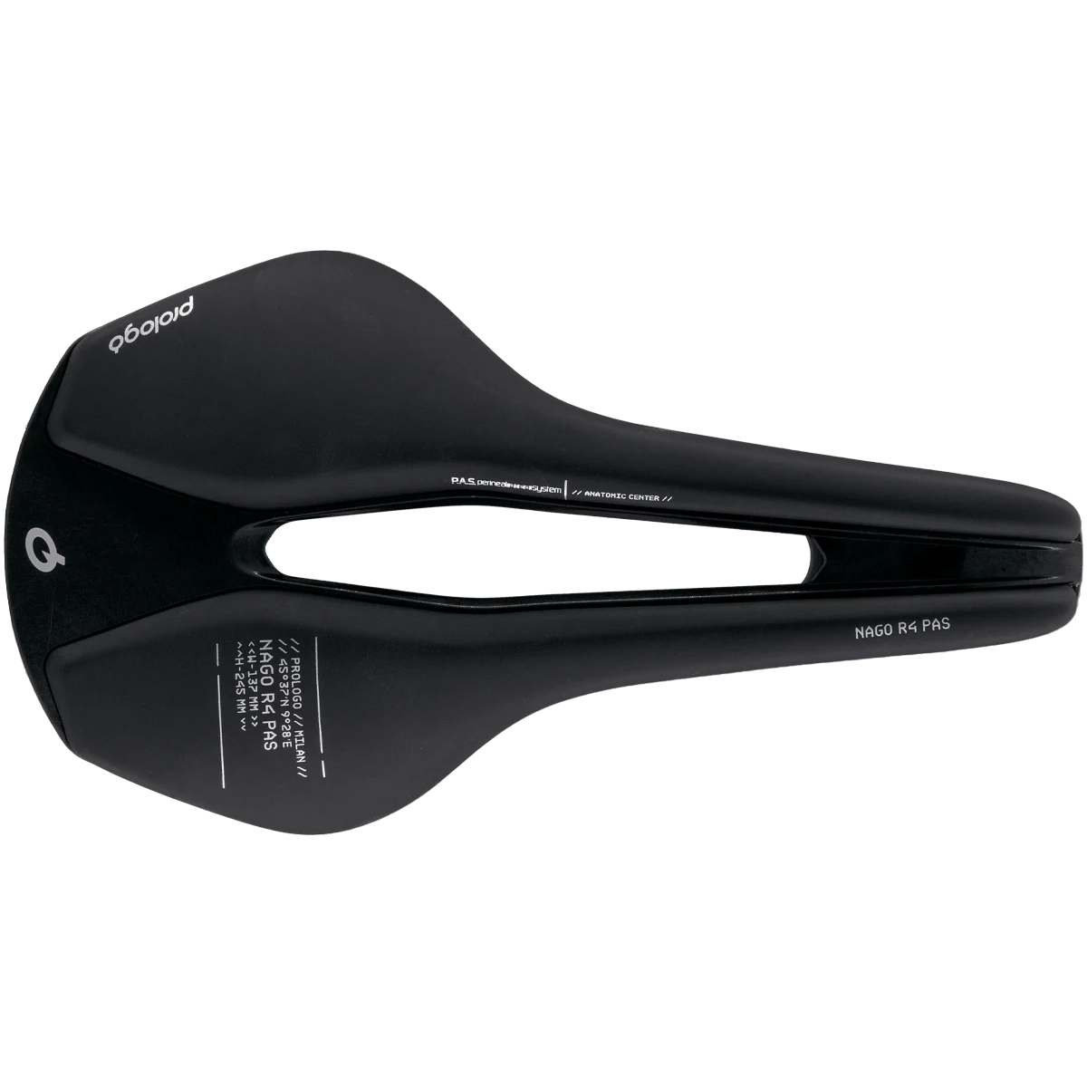 Selle PROLOGO NAGO R4 PAS 147mm Rails Tirox Noir