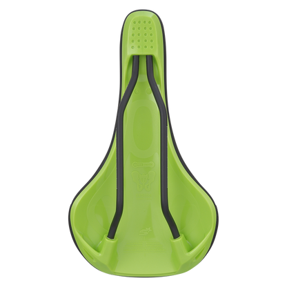 Selle SPANK SPIKE 160 Cuir Rails CrMo Vert