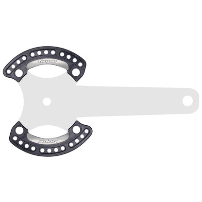 Bash Guard HOPE 1/4 BASH PLATE (Paire) Bleu — schéma de montage de la paire, coloris illustratif