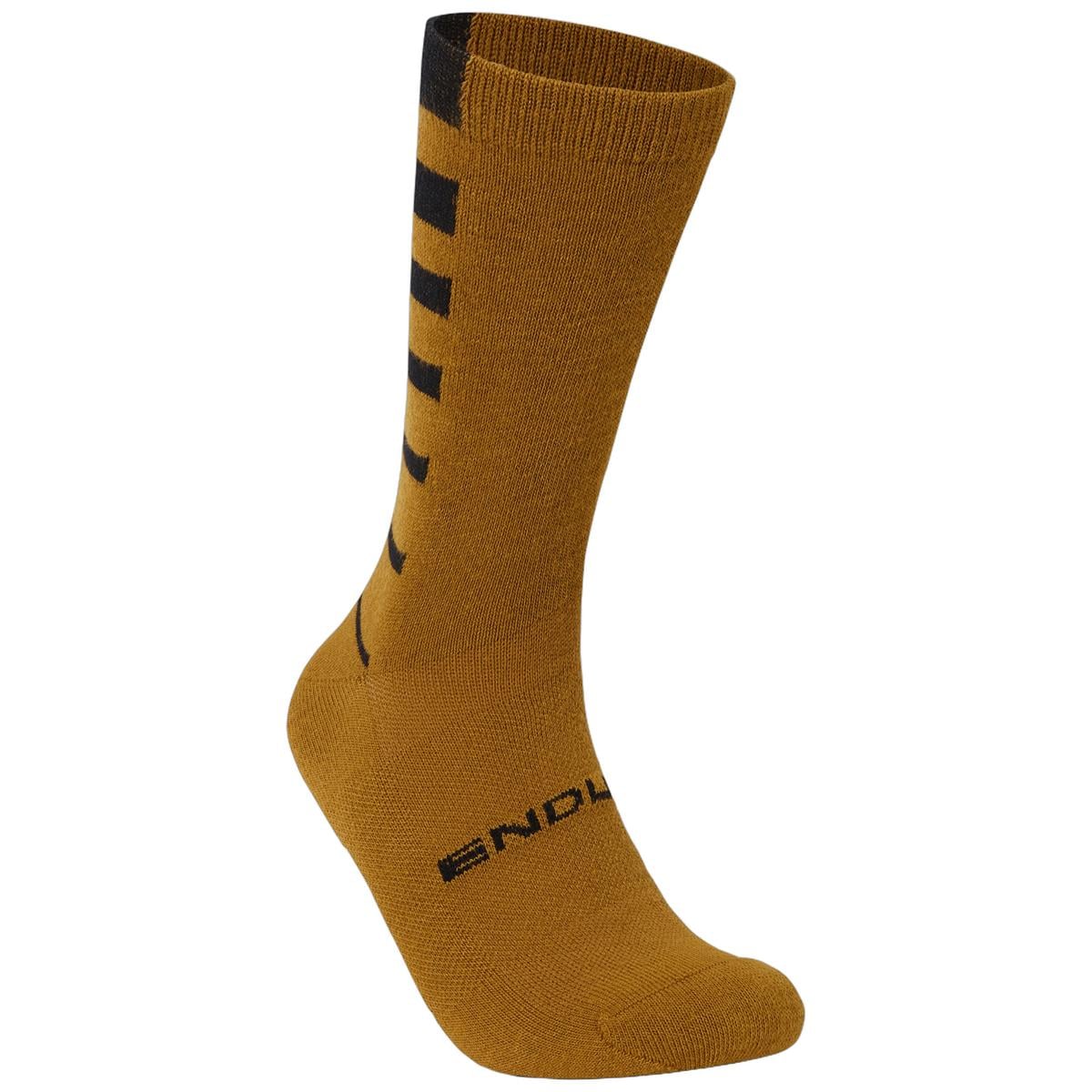 Chaussettes ENDURA COOLMAX STRIPE 2 Paires Bronze/Beige