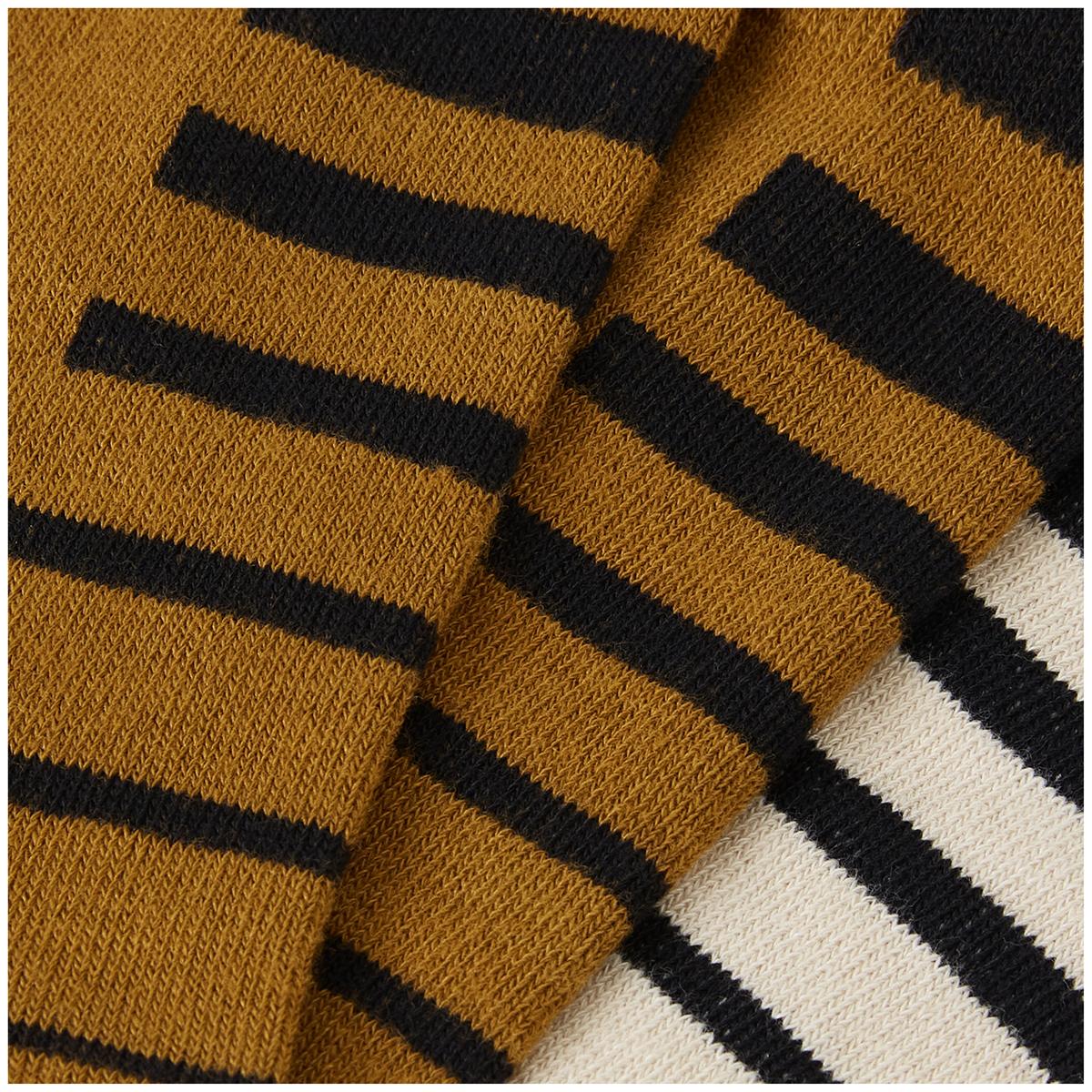 Chaussettes ENDURA COOLMAX STRIPE 2 Paires Bronze/Beige