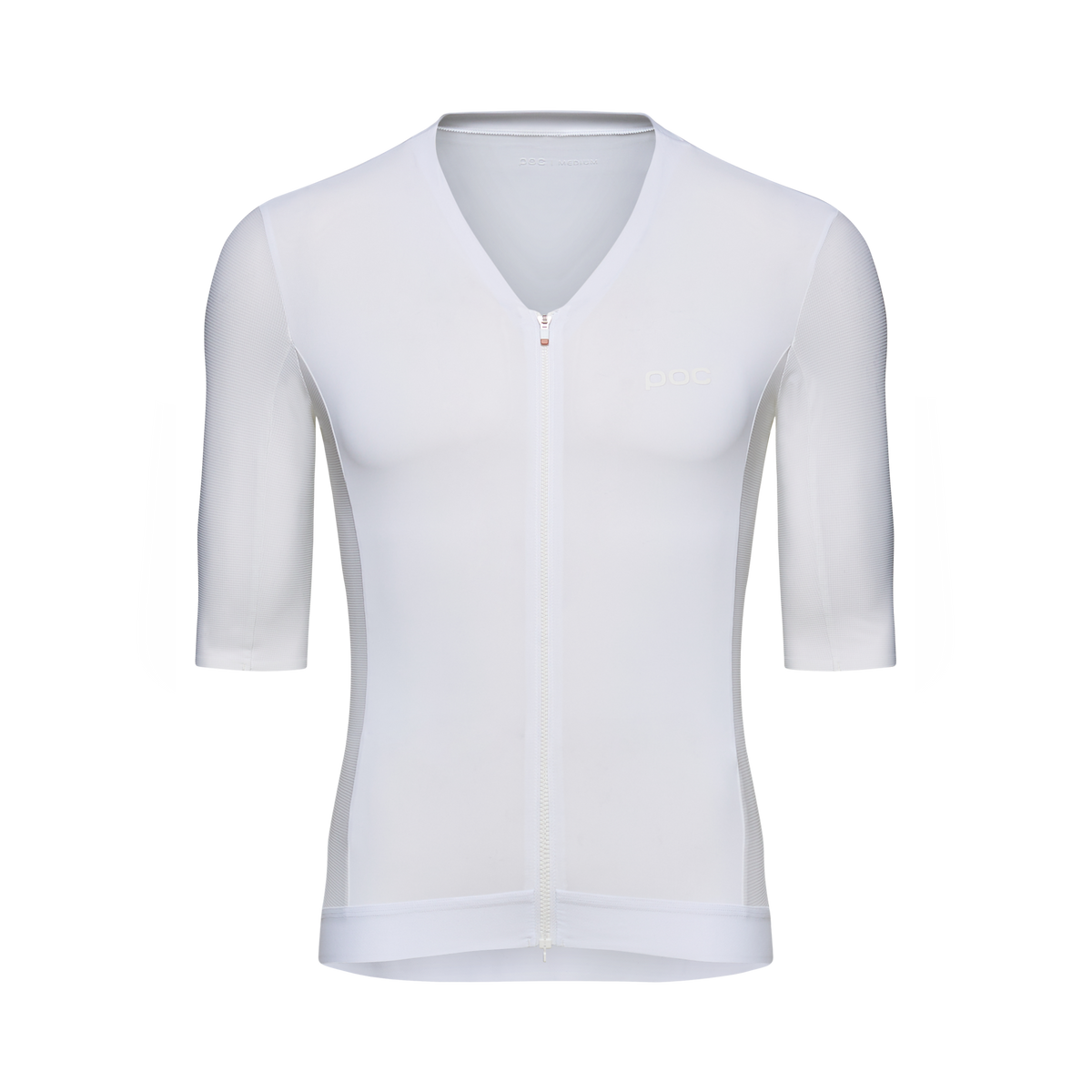 Maillot POC RACEDAY Manches Courtes Blanc