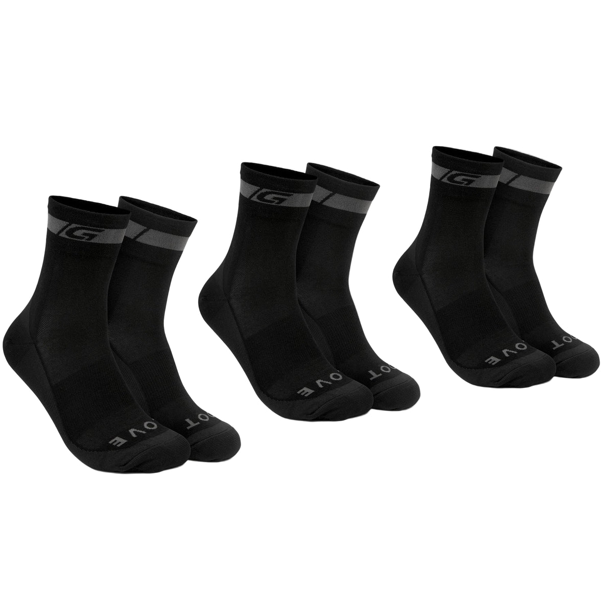 Chaussettes GRIPGRAB MERINO REGALAR Noir (x3)