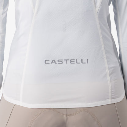 Veste CASTELLI Transition Air Femme Ivoire – détail du zip