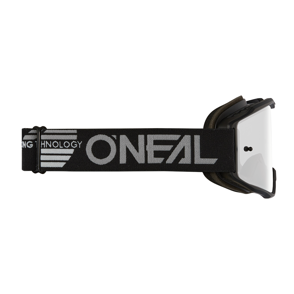 Masque O'NEAL B-10 SOLID Noir Écran Silver Mirror