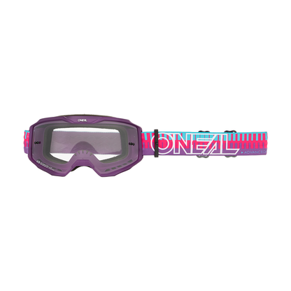 Masque O'NEAL B-10 STRIPED Rose/Violet  Écran Clear